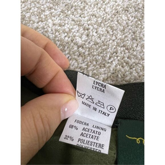 La Sartoria women skirt wool blend green made in Italy size small - Picture 6 of 8